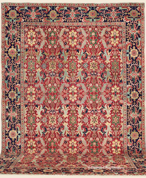 HERIZ AHAR, 12' 3" x 17' 0" — Circa 1920, Northwest Persian Antique Rug - Claremont Rug Company Silver Grey Carpet, Heriz Carpet, Antique Persian Carpet, Rugs Persian, Dollhouse Wallpaper, Dark Carpet, Rugs Australia, Carpet Fabric, Persian Carpets