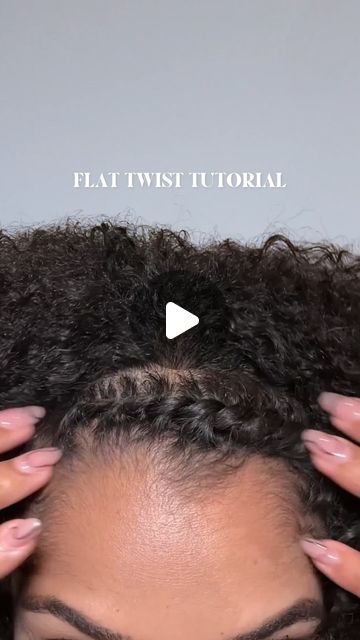 Amina | Natural Hair & Beauty on Instagram: "Hope this catches you on #washday! Flat twisting is a skill I somehow lost after years of not doing them, but here we are relearning! When’s the last time you tried #flattwists? STYLING TIPS: - For a tighter, neater twist, dry off your flat twist section(s) as much as possible before applying product. - Using your nail or finger to drag down a new section of hair to twist up keeps the process smooth & neat. If there’s not the feeling of *flow* try adjusting your hand position & don’t be afraid to start over. Drop any other tips in the comments, I’m still learning too 🫶🏽 #flattwist #curlyhairtutorial #flattwiststyles #naturalhairloves" Front Flat Twist Hairstyles, Flat Twist In Front Curls In Back, Flat Twist On Short Natural Hair, Hairstyles With Twists Natural, Flat Twist Styles On Natural Hair, Natural Hair Flat Twist Styles Short, Natural Hairstyles For Black Women Twist, How To Flat Twist Natural Hair, Twist Out Styles Natural Hair