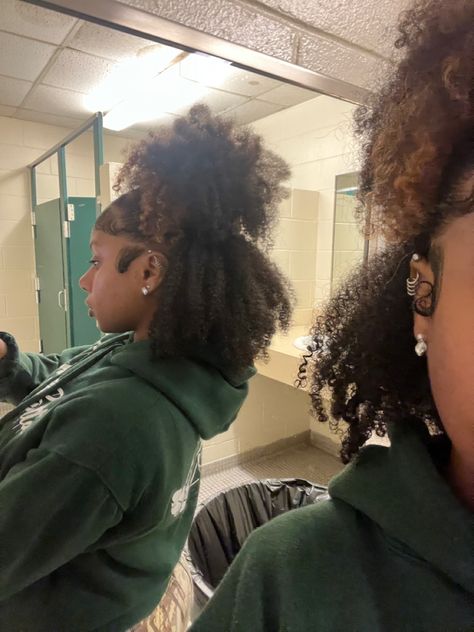 Cute Natural Hairstyles Type 4, Cute And Easy Natural Hairstyles, Natrual Black Girls Hairstyles Curly, Two Puffs Half Up Half Down Natural Hair, 4b/4c Natural Hairstyles, Braid Out Natural Hairstyles, Natural Curls Hairstyles 4c, Natural 4a Hairstyles, Natural Hair Styles Type 4