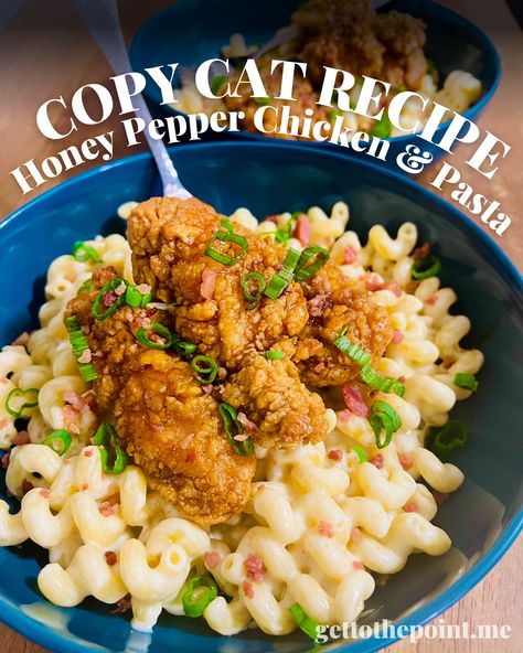 This is an Applebee's copy cat recipe. It's one of my personal favorite chain restaurant dishes ever. Honey Pepper Chicken, Copy Cat Recipe, Pepper Pasta, Pepper Chicken, Restaurant Dishes, Perfect Dinner, Copycat Recipe, Chicken Pasta, Main Meals