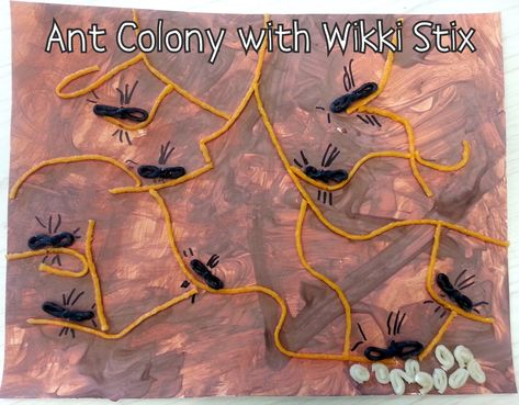 ant crafts for kids Ant Preschool Activities, Preschool Activities Science, Kids Insect Crafts, Ant Unit Study, Ant Craft, Ants On A Log, Craft Kindergarten, Ants Activities, Ant Crafts