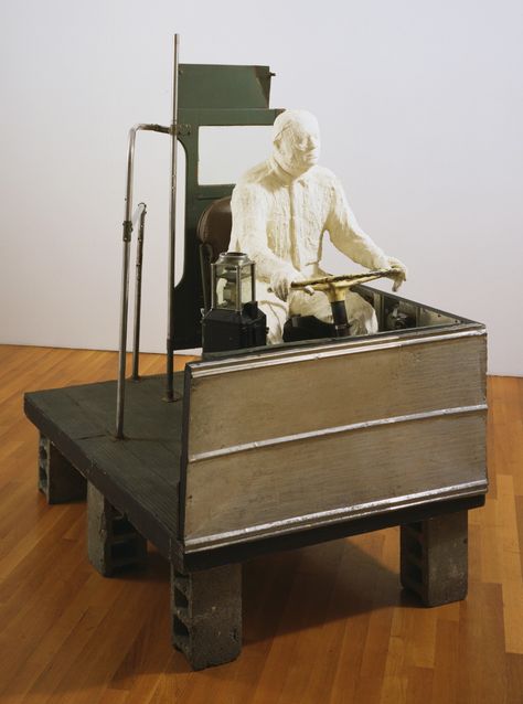 George Segal. The Bus Driver. 1962 | MoMA Calder Mobile, Parts Of The Mass, Moma Art, James Rosenquist, George Segal, Life Cast, Claes Oldenburg, Philip Johnson, Robert Rauschenberg