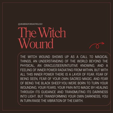 The witch wound. One of my favourite things to talk about. Did you know I really started my astrological passion through this wound?… | Instagram Witch Wound, Moon Chart, Layers Of Fear, Things To Talk About, Types Of Magic, Black Magick, Witch Spirituality, Easy Meditation, Baby Witch