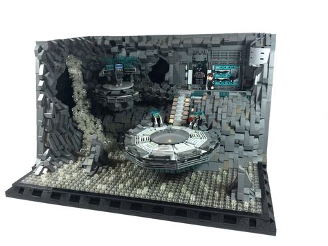 The Batcave | by Dunedain98 Batman Lego Sets, Lego Batcave, Lego Batmobile, Lego Structures, Lego Minifigure Display, The Batcave, Lego Army, Lego Custom Minifigures, Brick Loft