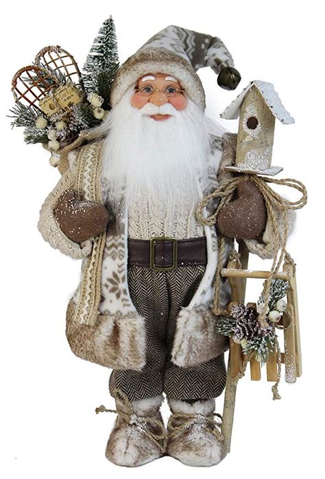 Santa Countdown, Wood Birdhouses, Santa Express, Classic Christmas Decorations, Snowshoes, Wooden Santa, Santa Figurines, Woodland Christmas, Santa Claus Christmas