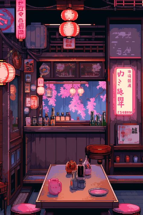 Relaxing Wallpapers, Pixel Art Background, 8bit Art, Color Board, Liminal Spaces, Japon Illustration, Pop Art Wallpaper, Aesthetic Japan, 90s Aesthetic