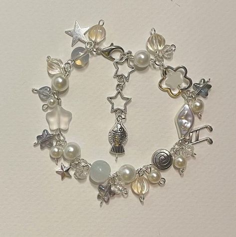 Fairy Bracelets, Anting Manik, Charm Beaded Bracelet, Pretty Jewelry Necklaces, Beads Bracelet Design, Jewelry Accessories Ideas, Handmade Wire Jewelry, Funky Jewelry, Pretty Bracelets