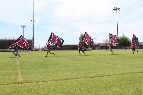 Cheerleading Coach, Moral Support, Battle Flag, Single Letter, Game Time, Cheerleading, High School, Flag