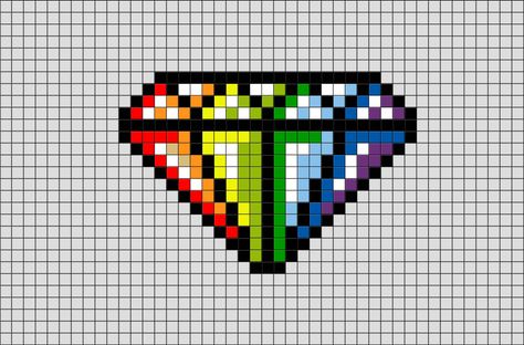 Diamond Pixel Art from BrikBook.com #Diamond #Jewel #Gemstone #Precious #Jewelry #pixel #pixelart #8bit Shop more designs at http://www.brikbook.com Diamond Pixel Art, Pixel Art Diamond, Minecraft Pixel Art Grid, Mini Pixel Art, Pixel Kawaii, Pixel Art Minecraft, Image Pixel Art, Modele Pixel Art, Anime Ideas