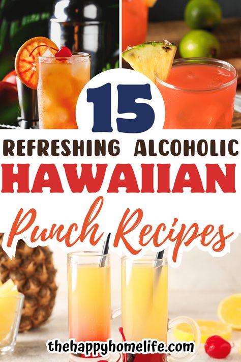 Get ready to turn your party into a tropical paradise 🍹! These Alcoholic Hawaiian Punch recipes are here to add some fun and fruity energy to your celebration. You not only get to savor the tropical delight of pineapples and coconuts but also the thrilling splash of premium spirits. So why wait? Click the link and start your Hawaiian adventure now! Luau Alcoholic Punch, Hawaiian Punch Pineapple Juice Sprite, Hawaiian Alcoholic Drinks, Luau Party Drinks Alcohol, Hawaiian Punch Alcohol Drinks, Hawaiian Punch Party Punch, Tropical Drinks Recipes Alcohol, Spiked Punch Recipes, Hawaiian Punch Recipes