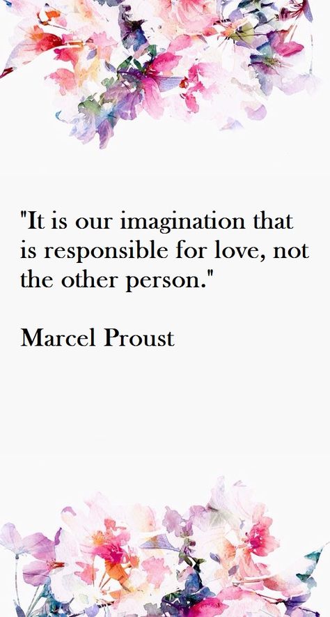 Marcel Proust - 'It is our imagination that is responsible for love, not the other person' Marcel Proust Quotes, Proust Quote, Proust Quotes, Marcel Proust, Art Quote, It Is, Inspirational Art, Literary Quotes, Crossword Puzzle