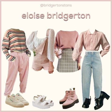 Bridgeton Inspired Outfits, Modern Princess Aesthetic Outfit Casual, Edgy Pastel Outfits, Casual Royalcore Outfits, Girly 80s Outfits, Soft Feminine Outfits Casual, Bridgerton Aesthetic Outfits, Bridgerton Outfits Inspired, Bridgerton Inspired Outfits