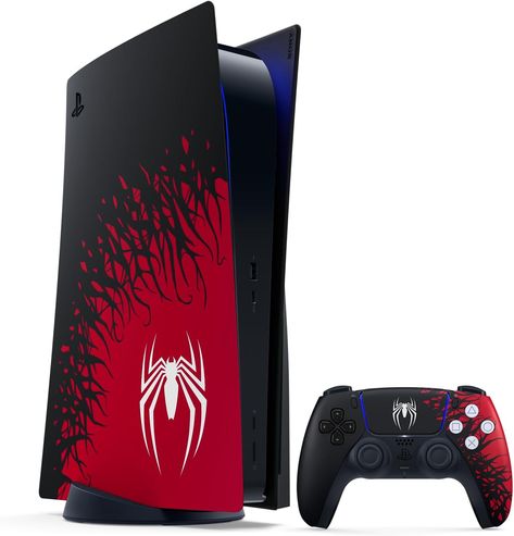 PlayStation 5 Console – Marvel’s Spider-Man 2 Limited Edition Bundle Spider Man Ps4 Art, Ps5 Cover, Spiderman 2 Ps5, Web Swinging, Spider Man Playstation, Spiderman 2 Game Ps5, Spider Man Ps5 Controller, Spiderman Game Ps4, Man Video