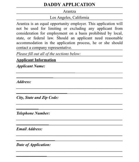 'If you have a baby mama when's the last time y'all f***ed?' Cuddle Application, Cuddle Buddy Application, Journal Layout Templates, Funny Awards Certificates, Girlfriend Application, Boyfriend Application, Friend Application, Bullet Journal Layout Templates, Free Handwriting Worksheets