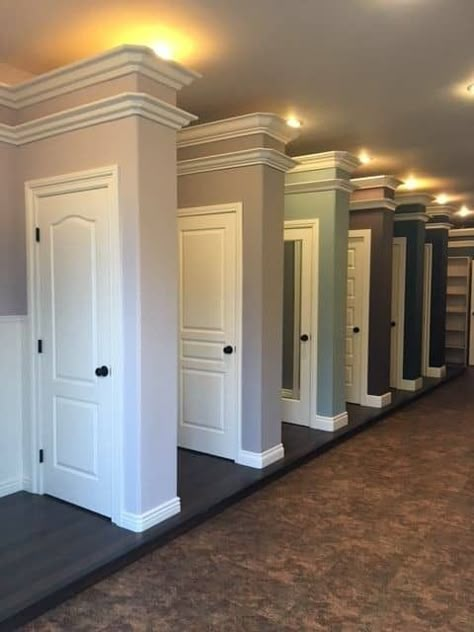 درابزين السلم, Interior Door Styles, Interior Paint Colors Schemes, Door Design Interior, Wood Doors Interior, Interior Barn Doors, Paint Colors For Home, Barnwood, Ceiling Design