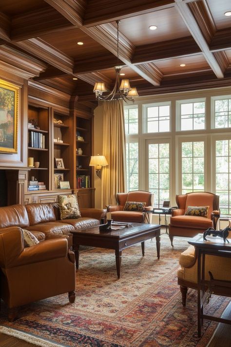 Create Warmth and Comfort with Cozy Family Rooms 🛋️✨ Design a welcoming and snug family room perfect for quality time. Use soft textiles, warm colors, and comfy seating to create a space everyone will love. 🌿🕯️ #CozyFamilyRoom #HomeDecor #ComfortLiving #InteriorDesign Family Room Leather, Comfortable Family Room, Cozy Family Room, Tv Area, Cozy Family Rooms, Rooms Design, Comfy Seating, Family Room Design, Family Rooms