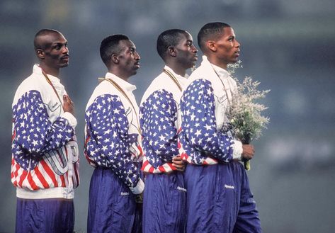 🥇 Steve Lewis, Michael Johnson, Andrew Valmon and Quincy Watts • Barcelona 1992 Olympics #athletics #relays Love The 90s, Michael Johnson, Summer Olympics, Action Poses, Track And Field, Olympic Games, The Crown, Boy Bands, Morocco