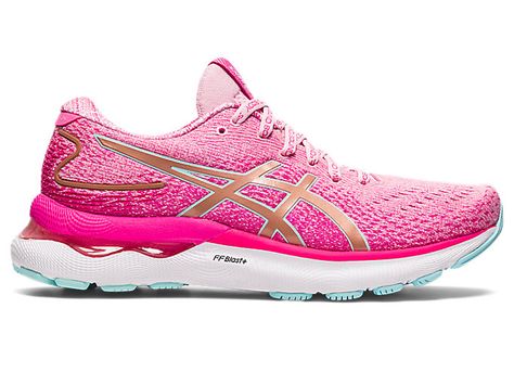 Women's GEL-NIMBUS 24 LIMITED EDITION | Cotton Candy/Rose Gold | Running Shoes | ASICS Pink Asics, Asics Running Shoes Womens, Running Shoes Asics, Asics Running, Shoes Asics, Asics Women Gel, Limited Edition Shoes, Best Walking Shoes, Pink Running Shoes