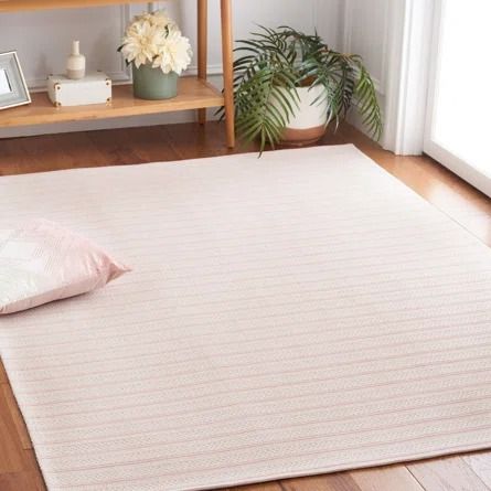 Martha Stewart Rugs Martha Stewart Area Rug In Pink / Ivory | Wayfair Pink And White Rug, Dorm Rugs, Rug Aesthetic, Bedroom Area Rug, Pink Ivory, Pink Area Rug, Rug Bedroom, White Rug, Martha Stewart