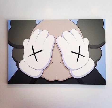 Kaws Painting, V Chibi, Kaws Wallpaper, Hippie Painting, Pop Art Canvas, Cute Canvas Paintings, Canvas Drawings, Tufted Rugs, Easy Canvas Art