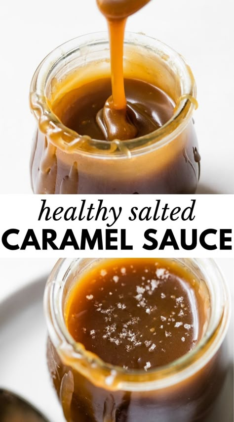 Salted Caramel Sauce Recipe, Caramel Sauce Recipe, Diy Easy Recipes, Caramel Recipes Sauce, Vegan Caramel, Homemade Caramel Sauce, Salted Caramel Sauce, No Salt Recipes, Caramel Recipes