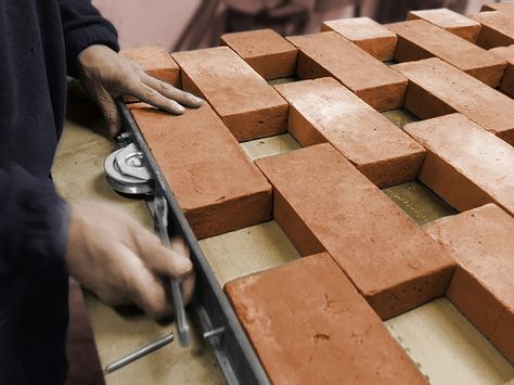 Brick Pavilion, Brick Works, Brick Detail, Facade Material, Brick Art, Brick Paneling, Brick Architecture, Brick Facade, Brick Patterns