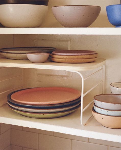 Shelf Risers - Set of 2 Kitchen Storage Ideas For Small Spaces, Kitchen Shelf Organization, Shelf Risers, Entryway Rack, Kitchen Organizer Rack, Kitchen Countertop Organization, Small Kitchen Storage, Big Kitchen, Tall Cabinet