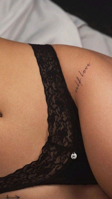 Women Pelvic Tattoo, Pelvic Tattoo Women, Tattoo On Private Part Woman, Private Tattoos For Women, Pelvic Tattoos Women Ideas, Underboob Tattoos Words, Tattoo Ideas Female Hip, Inscription Tattoo, Hot Tattoos Ideas Female