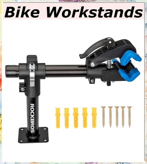 ROCKBROS Bike Repair Stand Bench Mount Home Bike Stand for Maintenance Bike Clamp Workbench Work Stands Bicycle Repair Rack f Homemade Bike Stand, Bike Maintenance Stand, Bike Stand Diy, Bike Repair Stand, Bicycle Mountain, Bicycle Repair, Push Bikes, Bike Tools, Bike Trailer