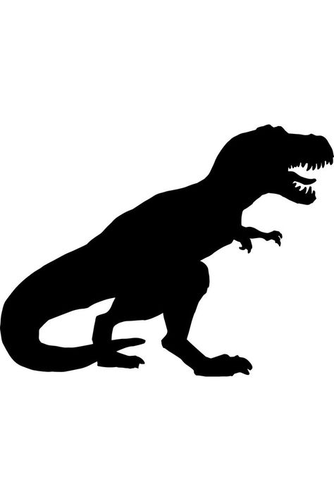 Trex Dinosaur Silhouette, Dinosaur Symbol, T Rex Silhouette, Dino Silhouette, Thema Dino, Cricut Iron On Vinyl, Trex Dinosaur, Dinosaur Silhouette, Cut Animals