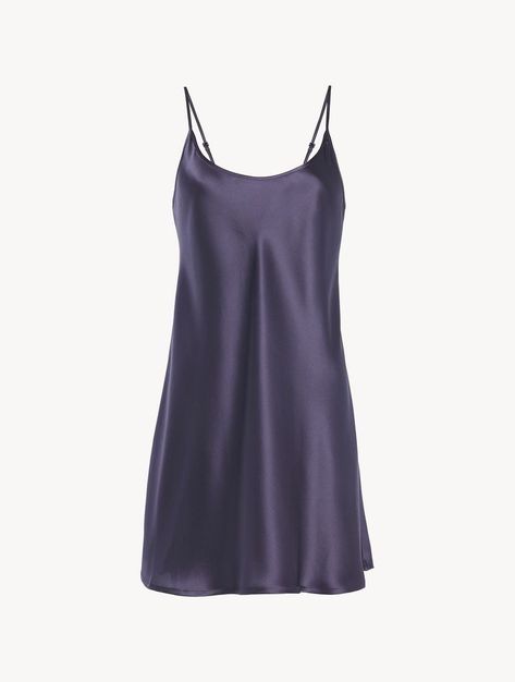 La Perla | Violet Silk Slip Dress Fame Clothes, Short Slip Dress, Italian Lingerie, Silk And Lace, Grad Dresses, Silk Slip Dress, Silk Shorts, Lace Lingerie, Silk Slip