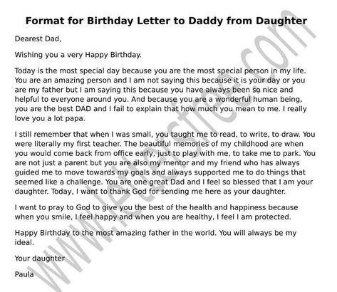 sample Birthday Letter to Dad from Daughter, Father Day Letter What To Write For Your Dads Birthday, Speech For Dads Birthday, Letter For Dad From Daughter, Letters To Daddy From Daughter, Letter To My Dad From Daughter, Birthday Wishes For Father From Daughter, Birthday Wishes For Dad From Daughter, Birthday Letter To Mom, Happy Birthday Letter To Boyfriend