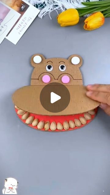 Sasha Blanchard on Instagram: "This adorable DIY cardboard hippo is the perfect way to teach your kids about dental hygiene! 🐘🦷 Use pistachio shells for teeth and a toothbrush to brush them clean. This fun and educational craft is sure to be a hit. ⠀
⠀
⠀
SHARE 👉👉👉 ✨SHARE 👉👉👉✨⠀
⠀
⠀
What do you think of this activity? Would your child enjoy this? Leave a comment down below. ⬇️⬇️⬇️🙂⠀⠀⠀⠀
⠀⠀⠀⠀⠀
⠀
⠀
⁣➡️ Like ❤️, Share 👥, and Save this post for later! 👉⁣⠀⠀⠀⠀
⠀⠀⠀⠀
⁣⁣🌺If you have a child's heart, you will also have their mind. 🌺⠀⠀⠀
⠀
📷 Via @instadiyou ⠀
⠀
⠀
⠀
⠀
#diy #craft #kidsactivities #dentalhygiene #brushyourteeth" Brush Your Teeth Activities For Kids, Hippo Teeth, Brushing Teeth Activities, Pistachio Shells, Basic Skills, Diy Cardboard, Preschool Learning Activities, Dental Hygiene, Preschool Learning