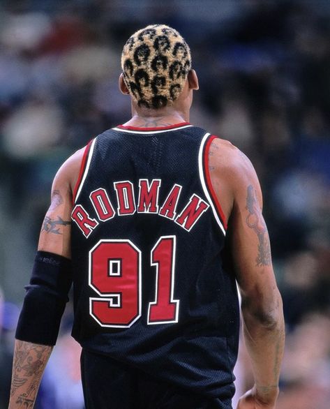 Dennis Rodman, Basketball Player, Nba, Basketball, Tattoos, Hair