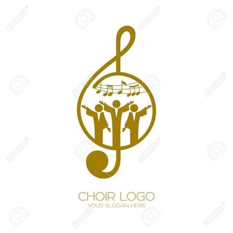 Worship Logo Design, Worship Team Logo, Choir Logo Design, Choir Logo, Music Note Logo, Music Wall Decal, Church Logo Design, Musical Instruments Drawing, Music Doodle