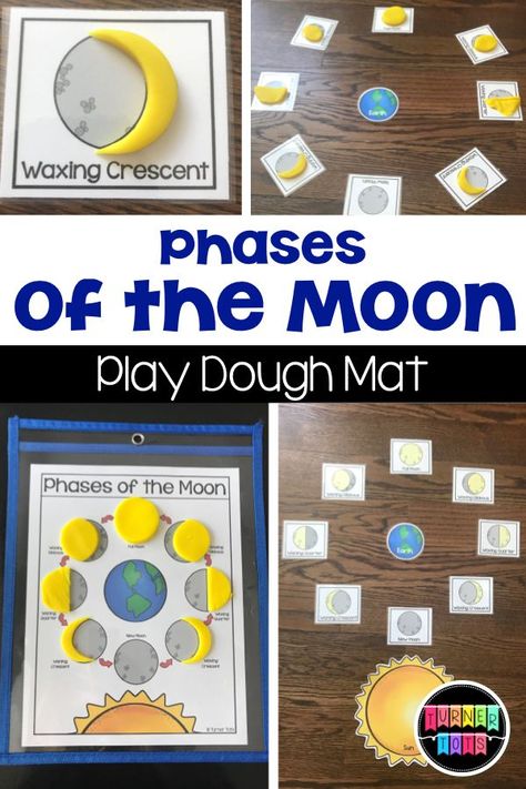 Preschool Space Activities, Moon Phases Activities, Space Theme Preschool, Moon Activities, Space Activities For Kids, Space Lessons, Space Preschool, Space Unit, Outer Space Theme