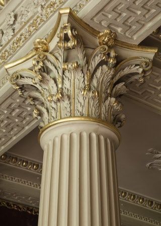 It's the details. Velvet Drawing, Greek Architecture Details, Ancient Columns, Baroque Architecture Detail, Greek Ionic Column, Trust Images, Corinthian Order, Robert Adam, Corinthian Capital