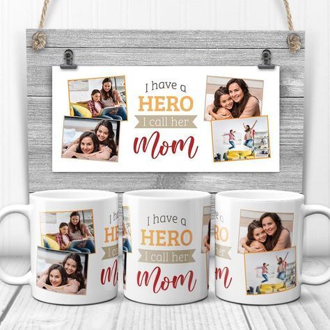 Shopping Mom Mugs, Custom Photo Mugs, Unique Gifts For Him, Couple Mugs, 3d Studio, Sublimation Mugs, Real Hero, Mug Printing, Gifts For Your Mom