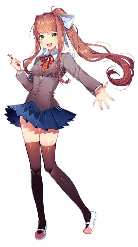 Monika | Doki doki Literature club Wiki | FANDOM powered by Wikia Debate Club, Doki Doki Literature Club, Writing Poems, Doki Doki, Literature Club, Know Your Meme, Cute Anime Pics, Visual Novel, Main Characters