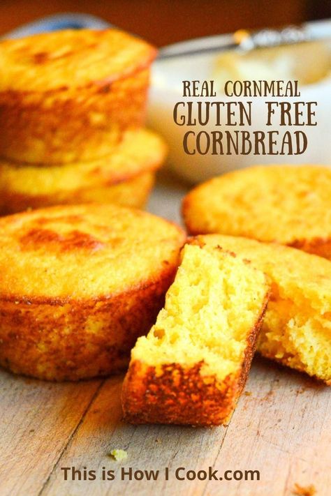 Buttermilk Cornbread Recipe, Gluten Free Cornbread Muffins, Gluten Free Cornbread Recipe, Gf Muffins, Cornmeal Recipes, Southern Cookbook, Buttermilk Cornbread, Gluten Free Cornbread, Inflammation Diet