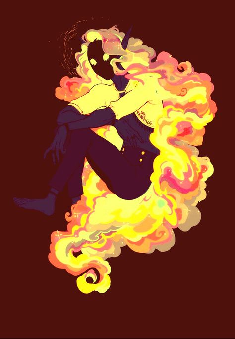 Fire King Character Design, Fire As A Person Drawing, Drawing Fire Reference, Fire Dragon Character Design, Fire Witch Character Design, Fire Based Character Design, Dnd Fire Elemental, Fire Person Art, Fire Oc Art