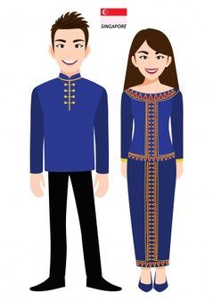 Singapore People, Couple Cartoon Characters, Man Carrying Woman, Singapore Outfit, Country Images, Harmony Day, Fun Walk, Couple Activities, Vector People