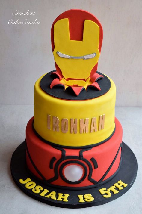 Ironman Birthday, Iron Man Birthday Party, Iron Man Theme, Iron Man Cake, Man Cakes, Ironman Cake, Party Cooler, Iron Man Birthday, Cake Designs For Kids