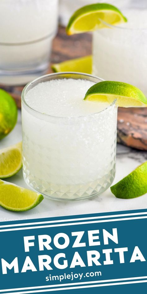 Frozen Margaritas are the perfect summer cocktail recipe! Made with just a few ingredients, you will love this frozen spin on our award winning margarita recipe. Award Winning Margarita Recipe, Frozen Margarita Recipe, Street Taco Recipe, Best Margarita Recipe, Frozen Margarita, Margarita Ingredients, Margarita On The Rocks, Best Tequila, Frozen Margaritas