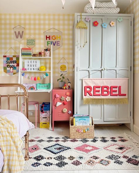 Yellow Toddler Room, Eclectic Kids Room, Stylish Kids Room, Eleanor Bowmer, White Kids Room, Kids Room Bed, Kids Rooms Inspo, Shared Girls Bedroom, Big Girl Bedrooms