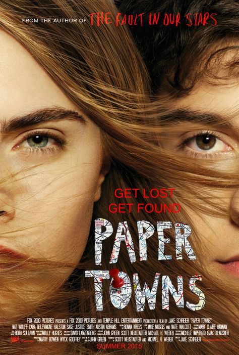 Paper Towns Poster, Paper Towns Movie, Paper Town, Best Movies List, John Green Books, Film Netflix, Night Film, Paper Towns, Paper City