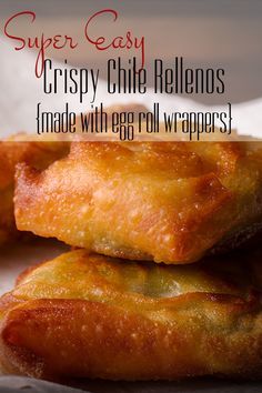 Easy Chile Relleno Recipe, Stuffed Chili Relleno Recipe, Chile Relleno Recipe, Stovetop Chili, Chilli Recipe, Chili Relleno, Egg Roll Wrappers, Mexican Cooking, Hispanic Food