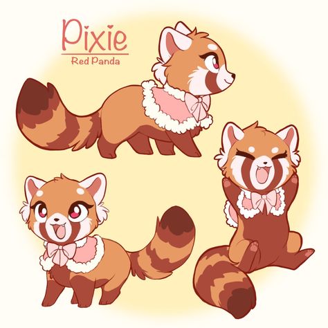 Panda Tail, Red Panda Cartoon, Adventure Cartoon, Pokemon Eevee Evolutions, Panda Drawing, Cat Meeting, Panda Art, Pokemon Eevee, Red Panda