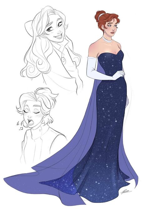 Anastasia Dress Movie, Princess Anastasia Cosplay, Anastasia Disney Dress, Anastasia Outfits Disney, Anastasia Inspired Dress, Anastasia Movie Dress, Princess Outfit Drawing, Princess Anastasia Dress, Anastasia Sketch