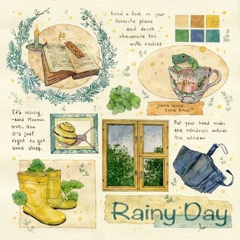 🌿illustrator on Instagram: “thinking about the cool August rains ☕ . . . . #rain #rainyday #summervibes #summertime #traditionalart #drawing #watercolor…” Autmn Colors, Dragon Drawings, Drawing Watercolor, On A Rainy Day, Illustrators On Instagram, A Rainy Day, Quito, Art Journal Inspiration, الرسومات اللطيفة